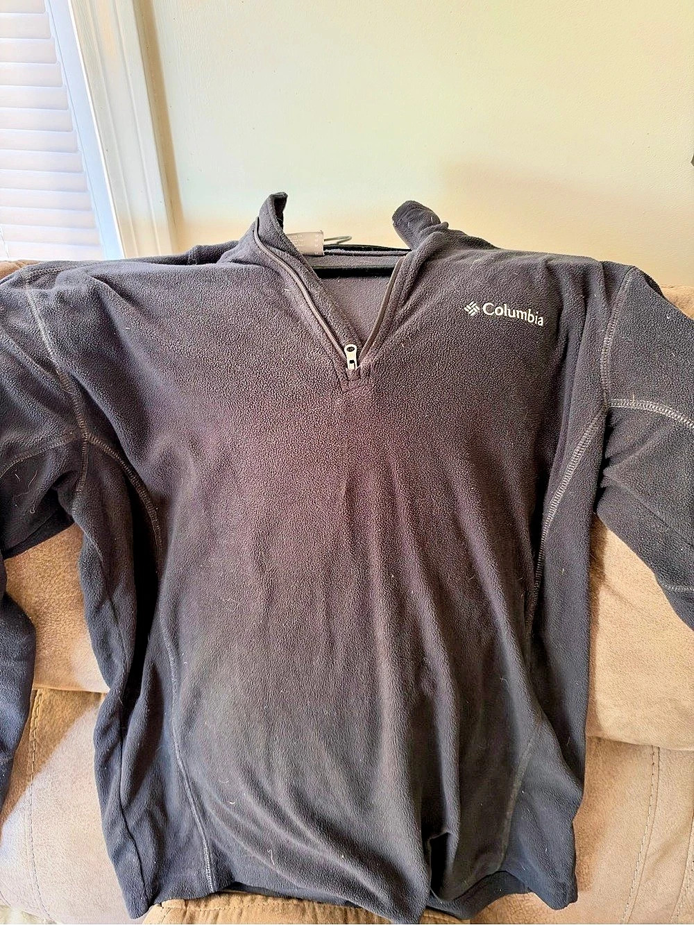 Columbia Benton Springs Half-Snap Pullover Fleece Black Medium